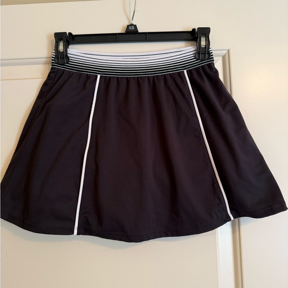 Z Supply Black Skirt with Striped Waistband